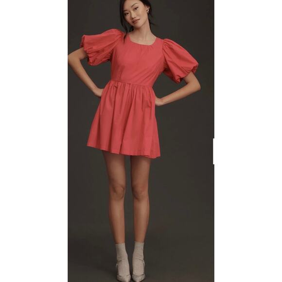 Anthropologie Pants - NWT Anthropologie Puff-Sleeve Romper Size 4 $148